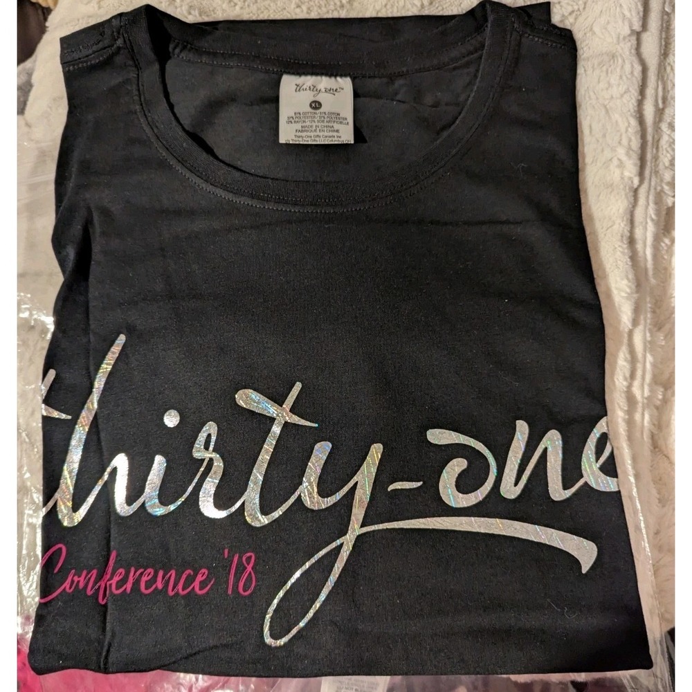 Thirty-One Conference‎ '18 T-Shirt XL Black With Iridescent Letters Retired